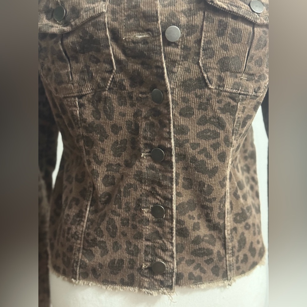 Chic Kut from the Kloth Leopard Corduroy Jacket – Size Small - Picture 7 of 7
